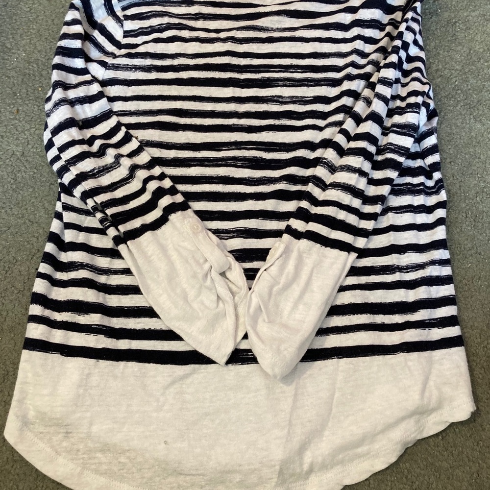 Talbots boat neck medium striped shirt - Picture 7 of 11